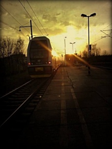 Ranní vlak skrze Slezsko